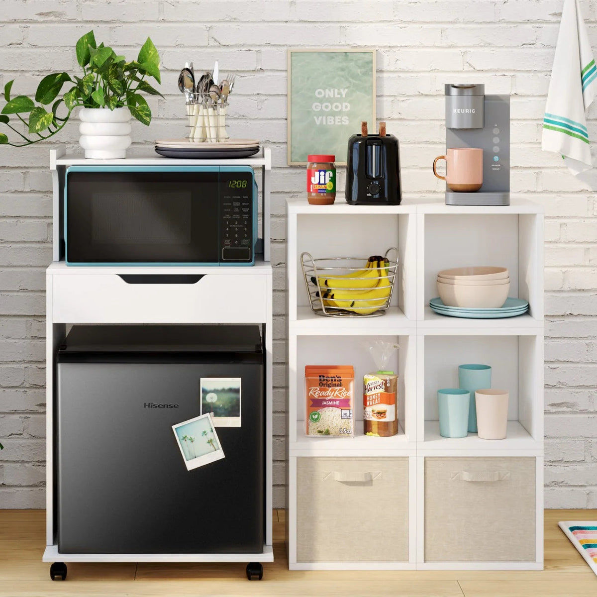 Hisense Single Door Mini Refrigerator, Black, 1.6 Cu Ft - WMS017M6XBE
