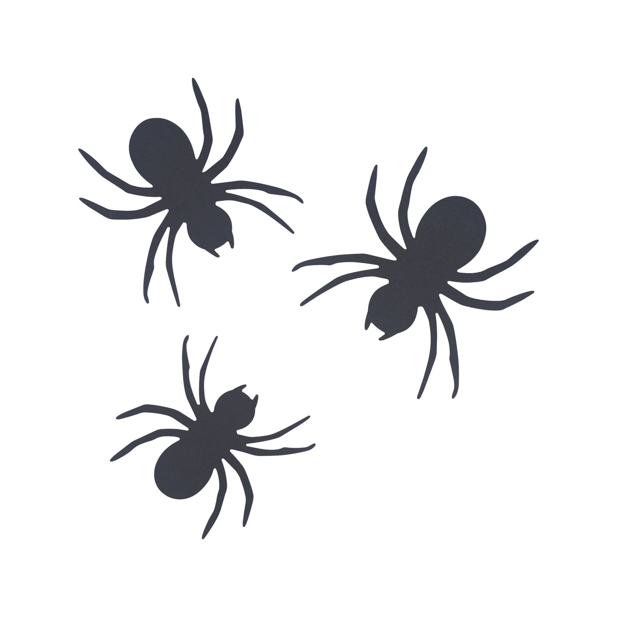Paper Spider Wall Creatures Decoration, Black, 12 Pieces, Halloween by Way To Celebrate