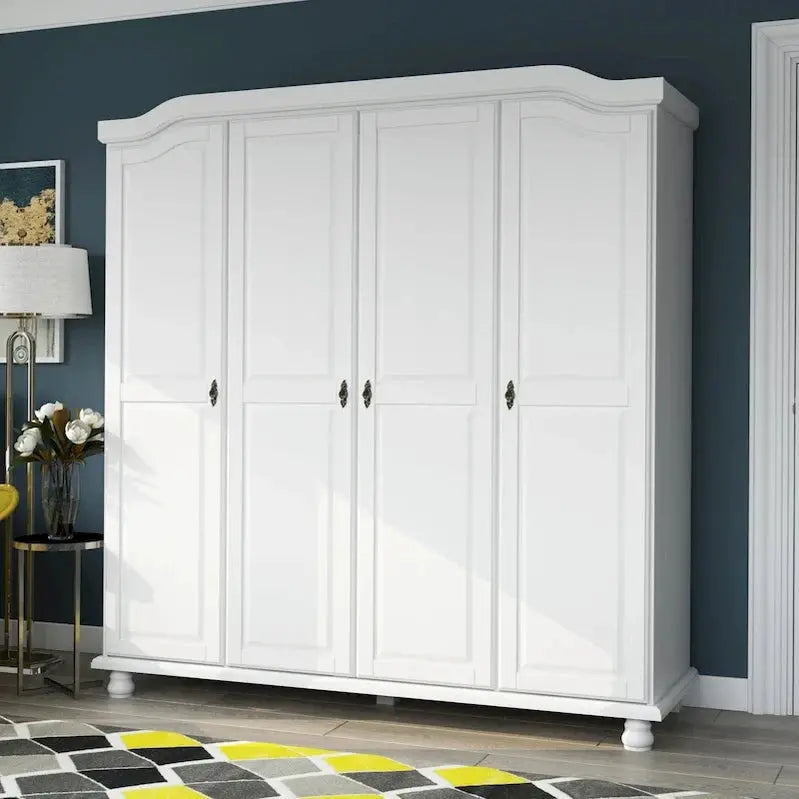 Palace Imports 4-Door Solid Wood Wardrobe Armoire, 72.25w - Kyle