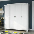 Palace Imports 4-Door Solid Wood Wardrobe Armoire, 72.25w - Kyle