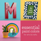 Apple Barrel Acrylic Craft Paint, Matte Finish, Essentials, 2 fl oz, 12 Piece