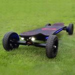 Electric Skateboard 4000 Watts 12S3P 35 Mph 22 Mile Range 6 in Wheels - Black