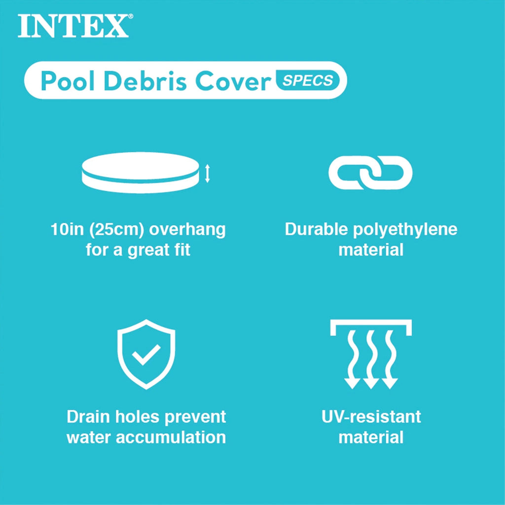 Intex Metal Frame Above Ground Swimming Pool With Filter And Cover, 12 Ft x 30 Inches - 28211EH