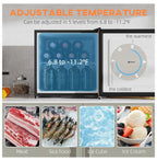 Mini Upright Freezer 1.1 Cu.Ft, Silver