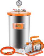 BACOENG 3 Gallon Vacuum Chamber Kit With 3.6 CFM 1 Stage Vacuum Pump - P0664FBAUK