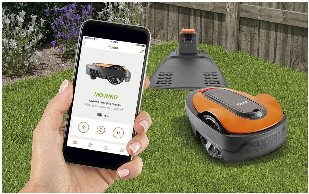 EasiLife 500 GO Robotic Lawn Mower, 500m2, Orange and Grey - 9704632-01