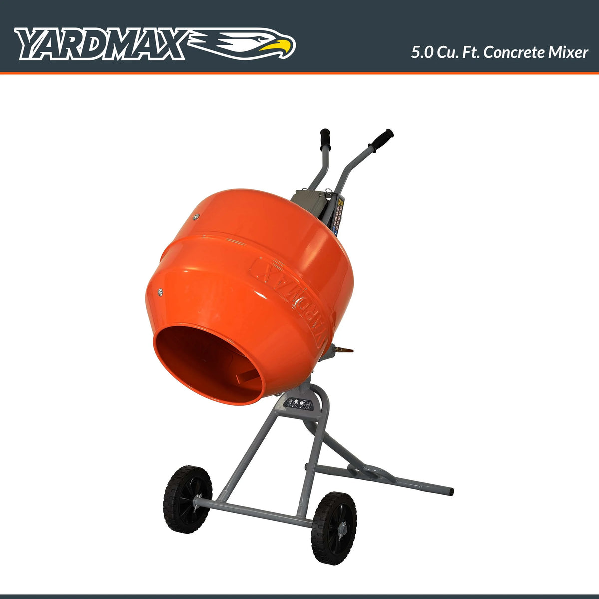 YARDMAX 5.0 Cu Ft Concrete Mixer - YM0146