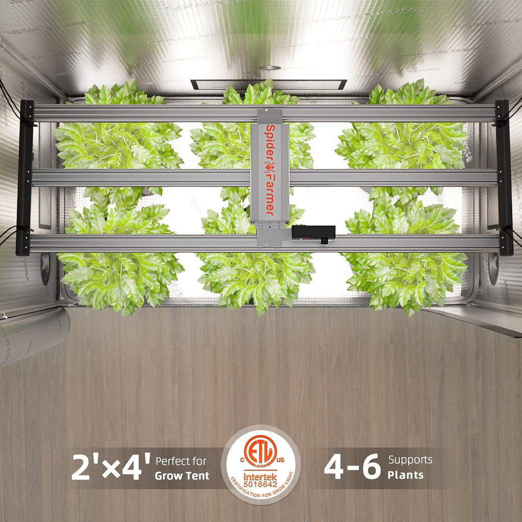 Spider Farmer LED Grow Light, 320W, 2x4 Coverage, Full Spectrum, Dimmable - G4500