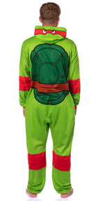 Teenage Mutant Ninja Turtles Mens' Adult Hooded Union Suit TMNT Character 1PC Costume Sleep Pajama Lounge