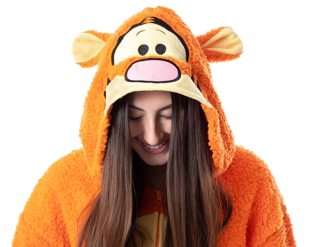 Disney Winnie The Pooh Adult Tigger Costume Plush Kigurumi Union Suit Pajama Outfit