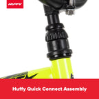 Huffy Kids Bicycle 18in, Neon Yellow, Single-Speed, Training Wheels - Rock It