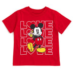 Disney Mickey Mouse Little Boys' Short Sleeve Graphic T-Shirt Mummy Orange