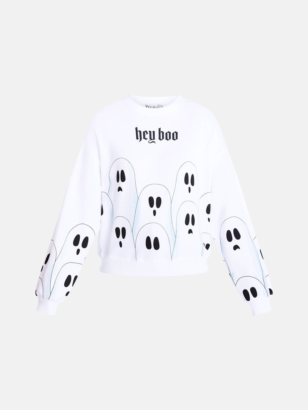 Halloween Women's Hey Boo Graphic Sweatshirt with Long Sleeves