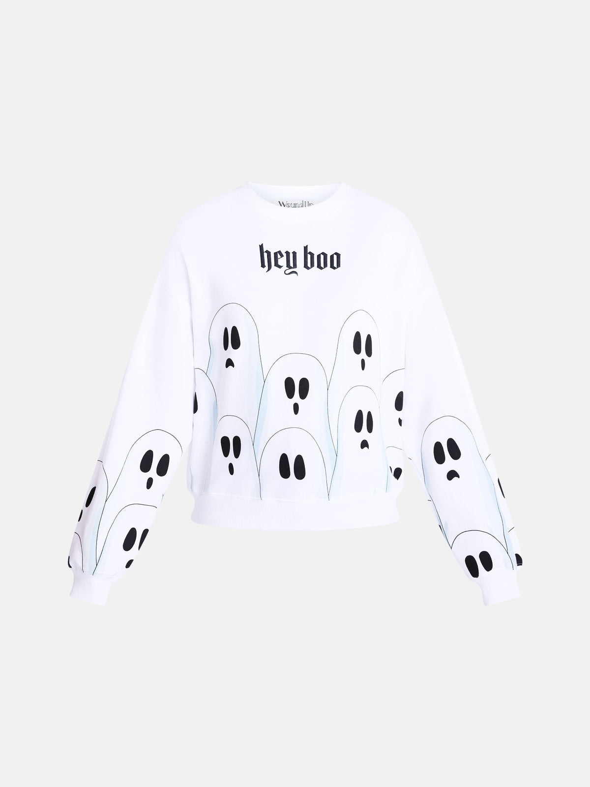 Halloween Women's Hey Boo Graphic Sweatshirt with Long Sleeves