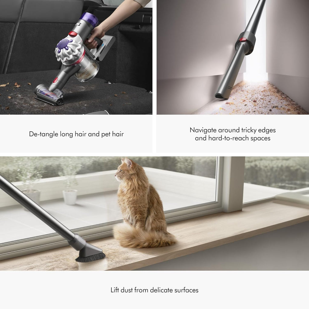 Dyson Cordless Stick Vacuum Cleaner, 0.14 Gallons, Silver/Nickel - V8 SV25