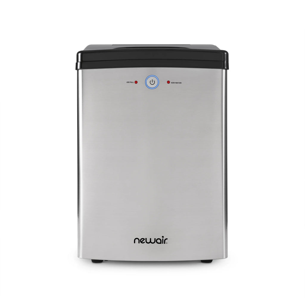 Newair Countertop Nugget Ice Maker, 45 lb, Self-Cleaning, Silver