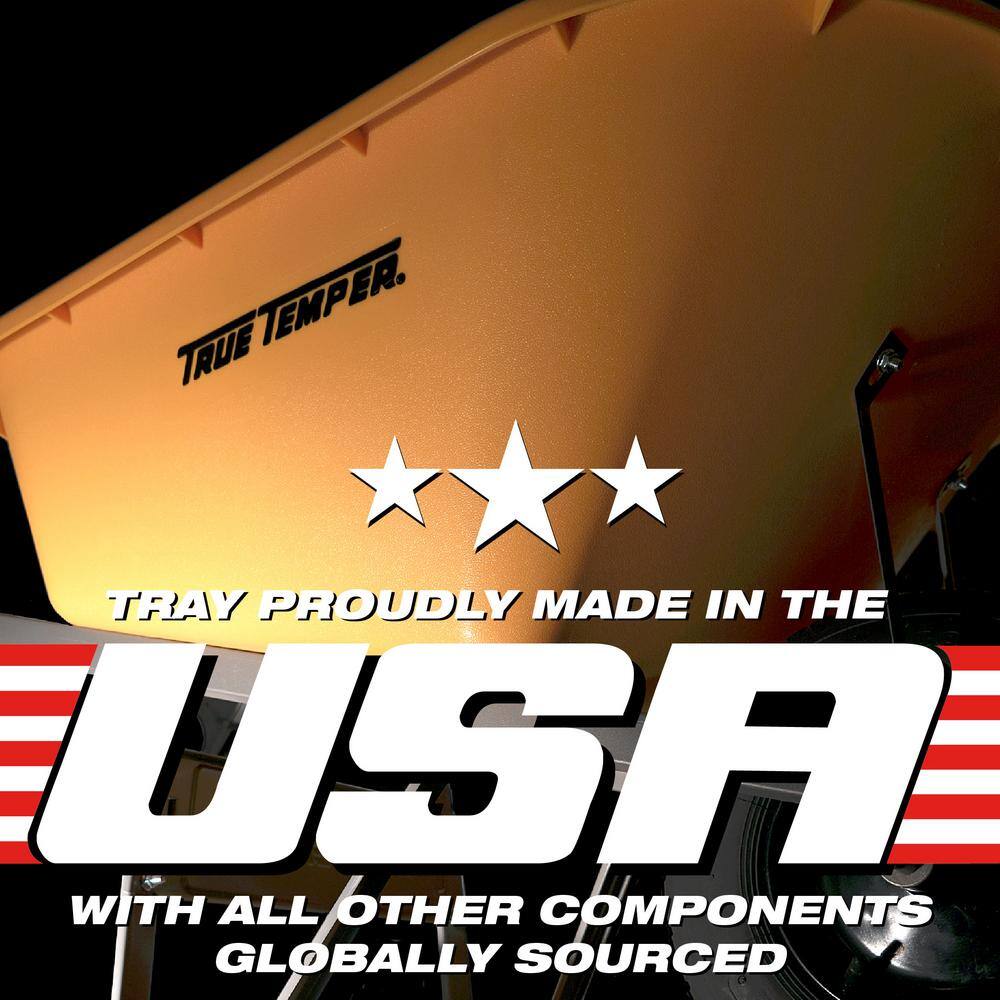 True Temper Steel Wheelbarrow 6 cu. ft. With Never Flat Tire And Steel Handles - R6STFFEC