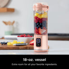 Ninja Blast Portable Personal Blender, Cordless, 18 oz, Metallic Purple - BC151PL
