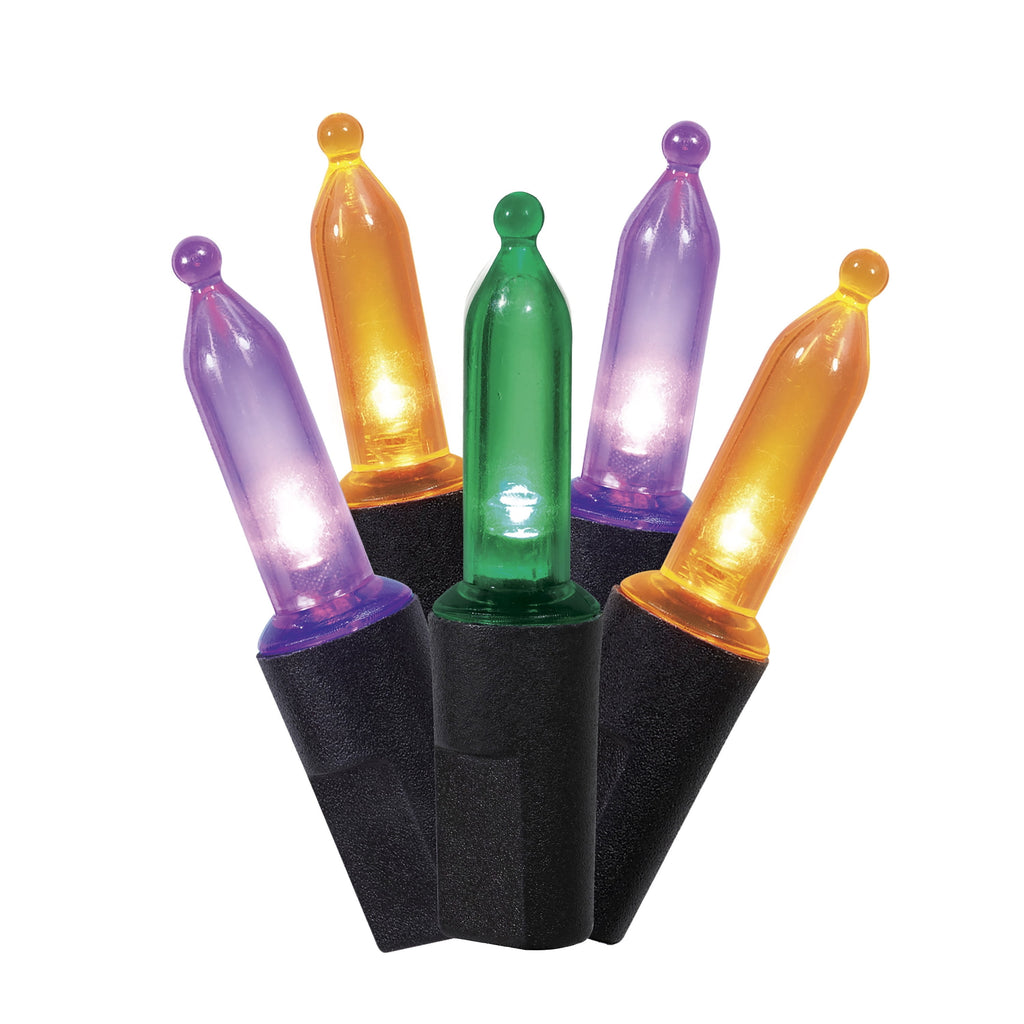 Indoor/Outdoor 50-Count LED Mini String Lights, 9.5', Halloween by Way To Celebrate