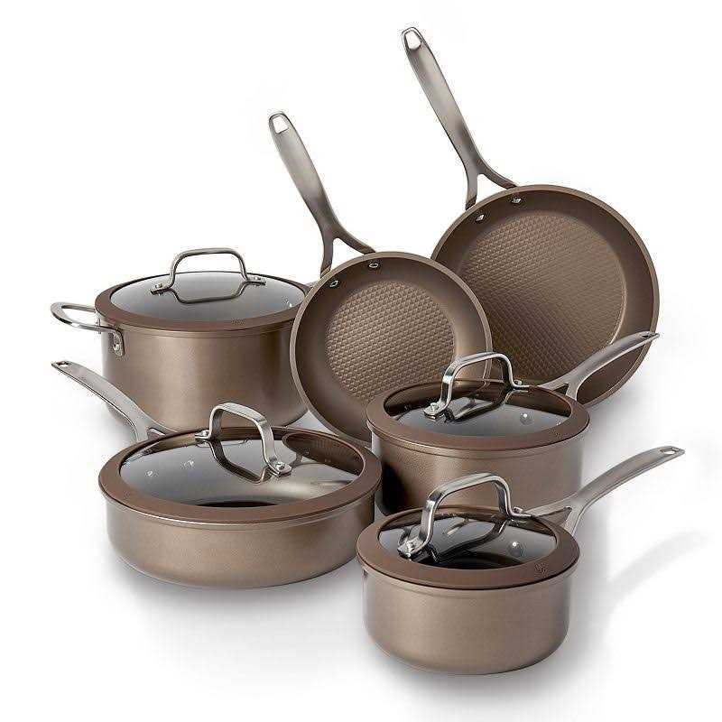 Food Network 10-Piece Textured Titanium Nonstick Cookware Set