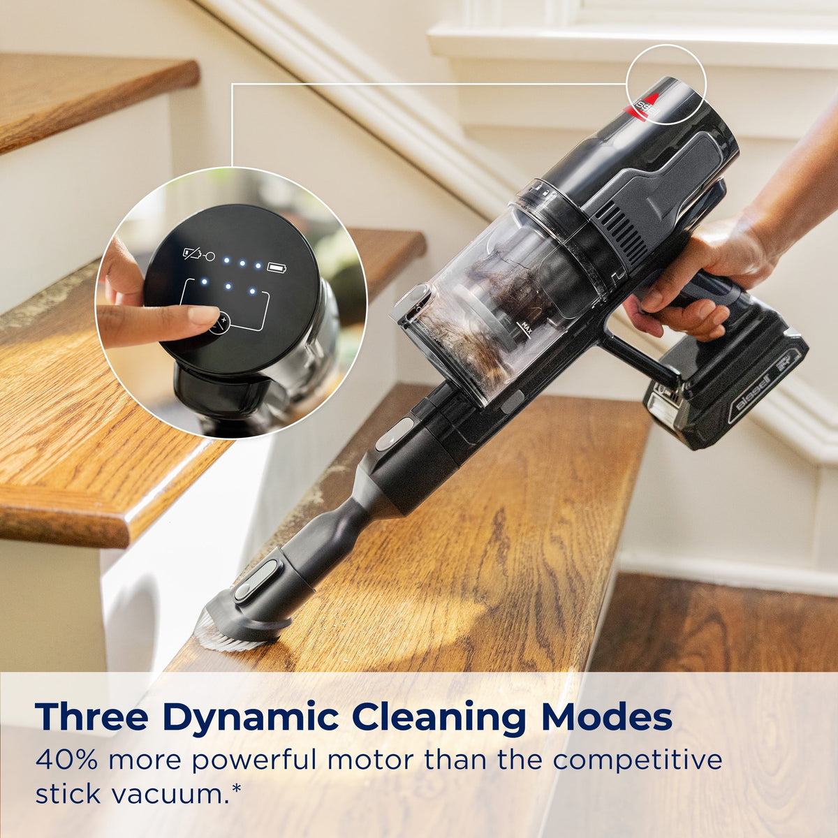 Bissell CleanView XR Cordless Stick Vacuum With Removable 24V Max Lithium-Ion Battery - 3-in-1