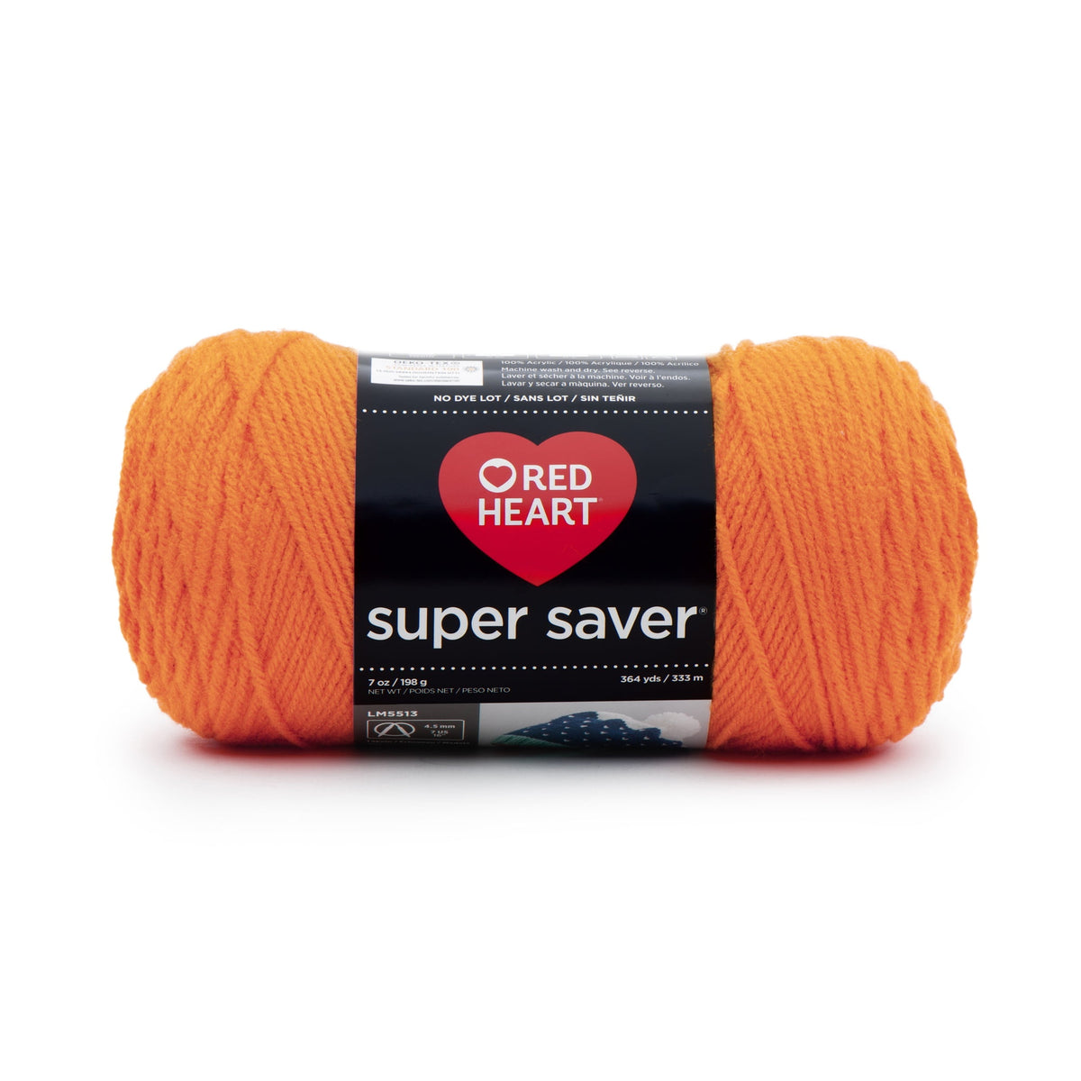 Red Heart Super Saver 4 Medium Acrylic Yarn Black 7oz 198g 364 Yards