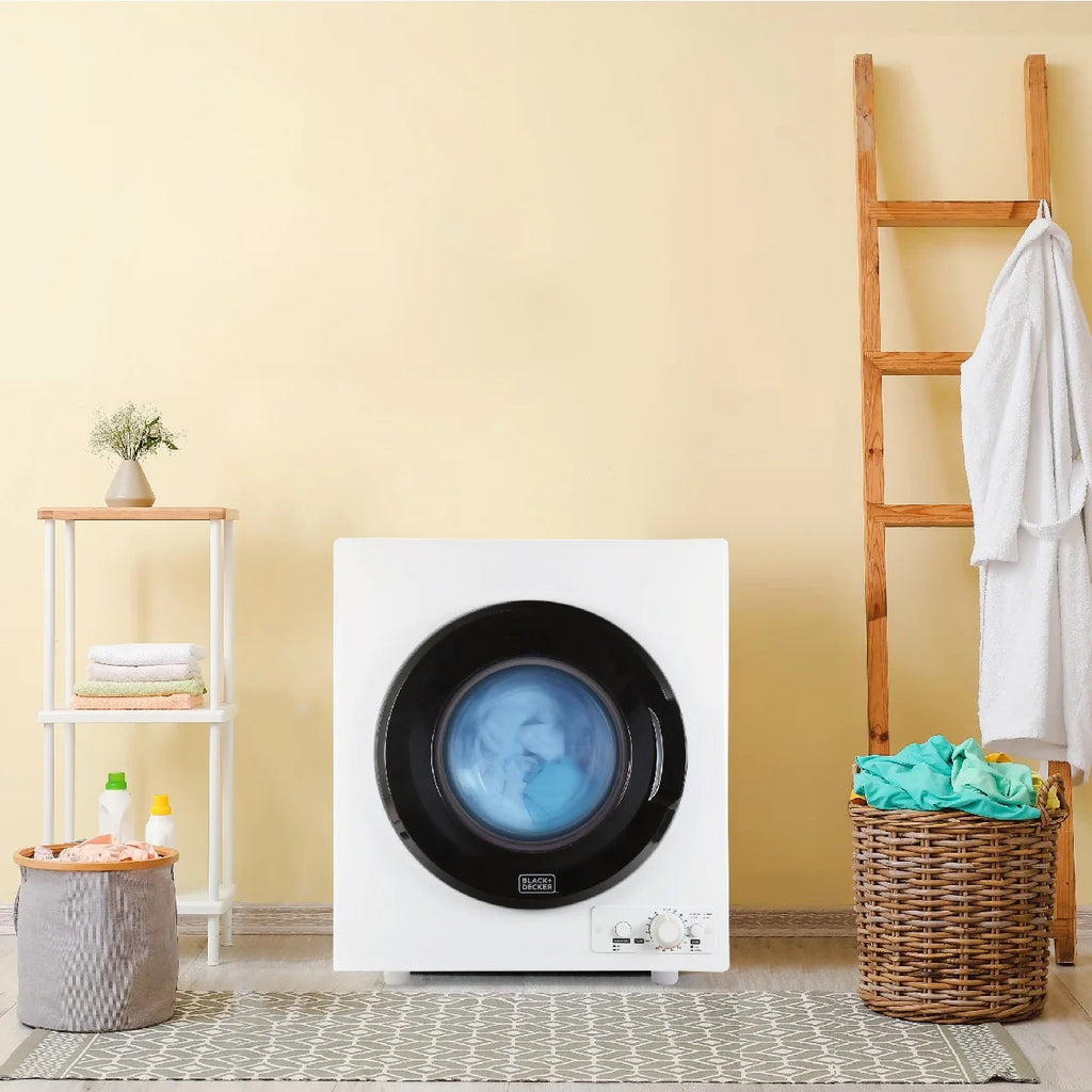 BLACK+DECKER Compact Vented Dryer, 3.5 Cu. Ft., 13.2 lbs., White - BCED37