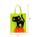Googly Eye Cat Trick-or-Treat Party Bag, Green and Black, Halloween by Way To Celebrate