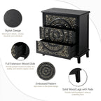 Farmhouse Fully Assembled Nightstand With 2 Drawers
