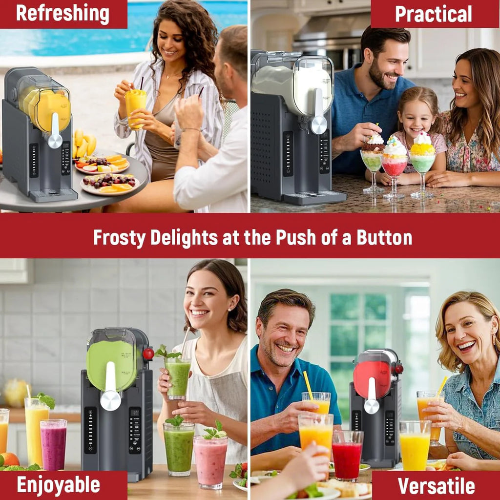 UJR Slushie And Ice Cream Maker, 68 oz, 6 Preset Modes - SBL-2408