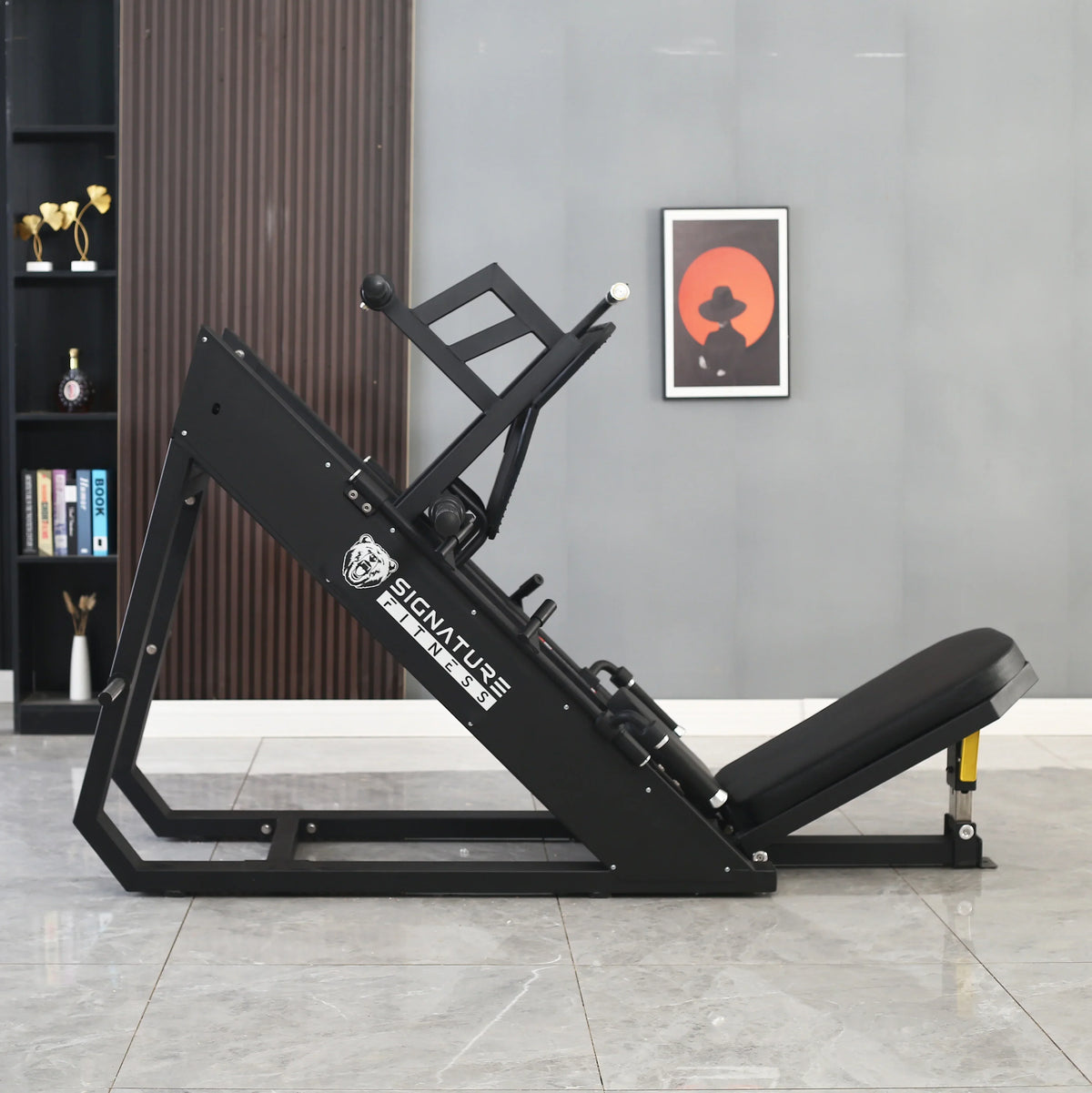 BalanceFrom Plate Loaded Adjustable Leg Press Machine With Extra Plate Storage, 1000-Pound Capacity - SF-L2