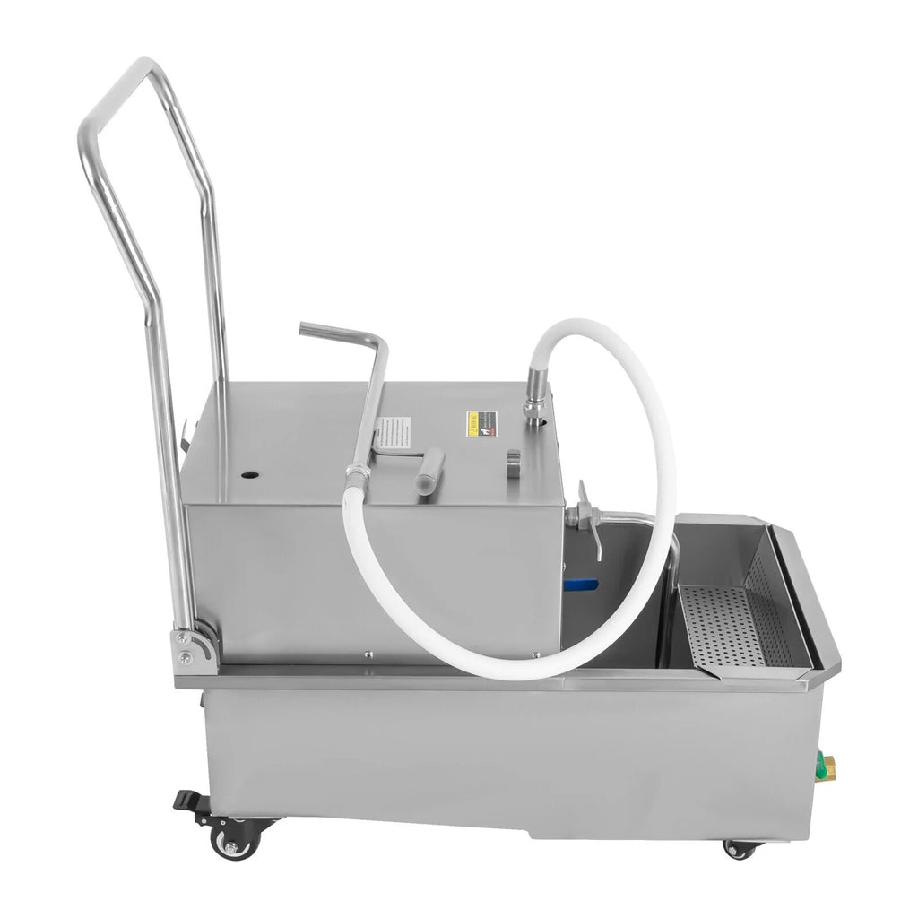 Miumaeov Commercial Fryer Oil Filter Cart 55L/14.5 Gal