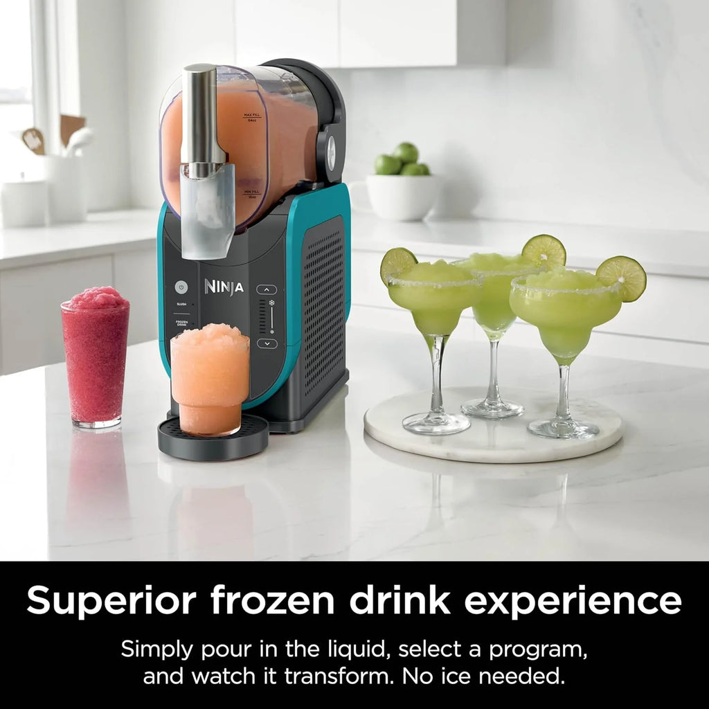 SLUSHi Frozen Drink And Slushie Machine, 88 oz, 5 Preset Programs, Black - FS301