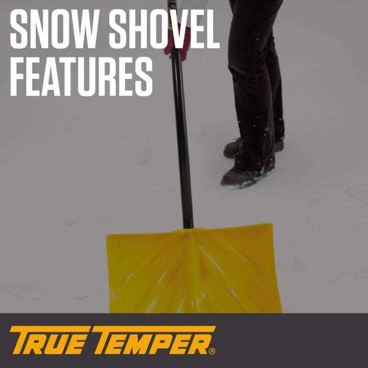 True Temper Snow Shovel 18 in Blade - 1603400