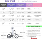 Royalbaby Girls' Kids Bicycle With Basket And Training Wheels, Blue, 16 In