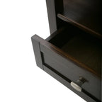 Solid Wood Rectangle End Table With Drawer And Shelf, 18.1in D x 20in W x 19.5in H - Norfolk