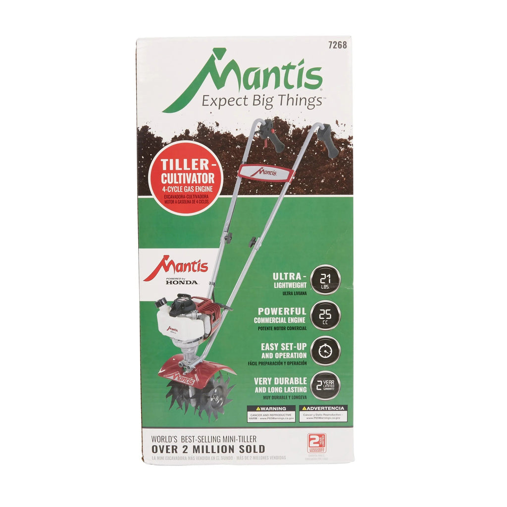 25cc 9-Inch Front-Tine Forward-Rotating Mini Tiller Cultivator