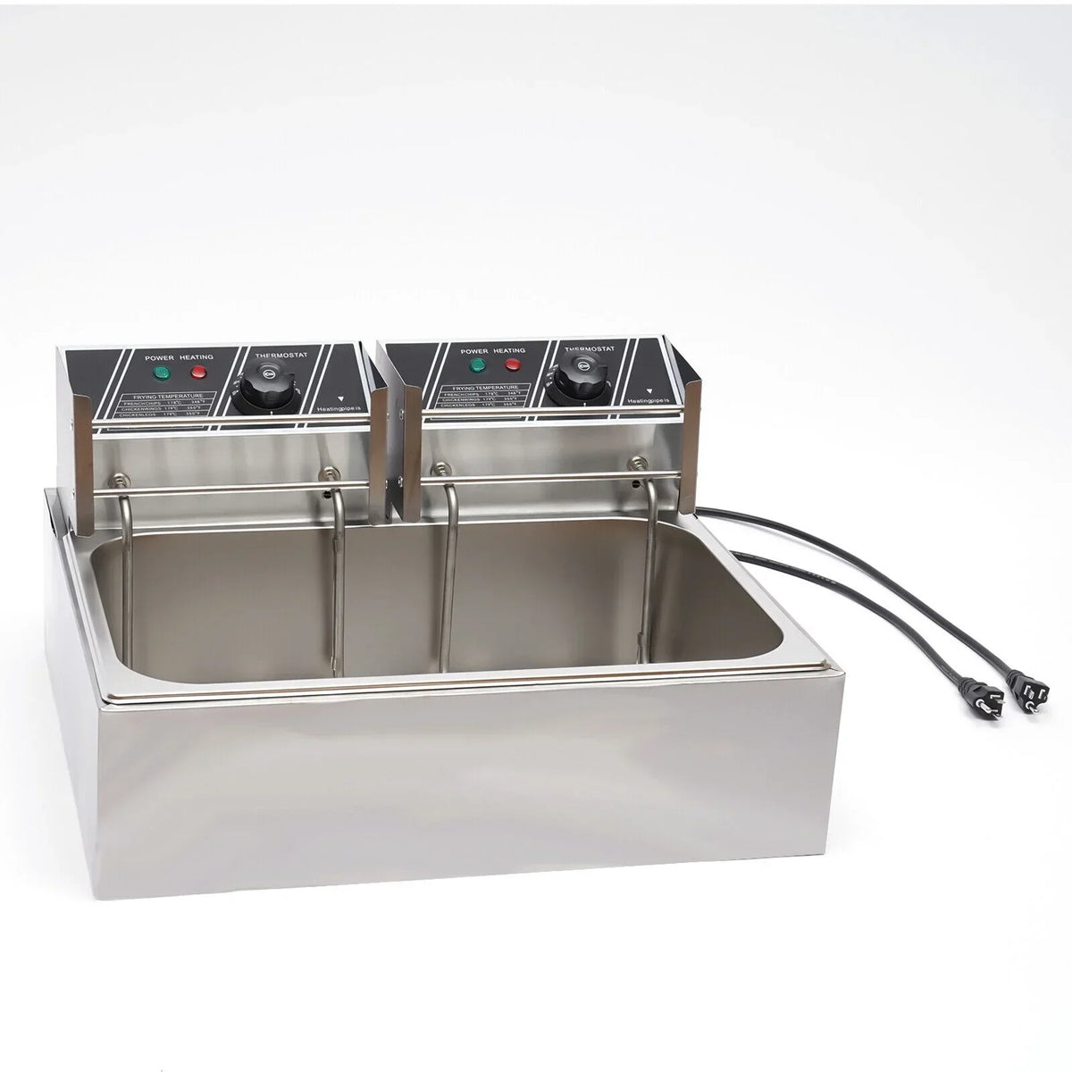 Commercial Electric Deep Fryer, 5000W, 12L Single Tank, Stainless Steel Fry Basket