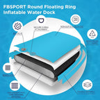 FBSPORT 8ft Inflatable Water Hammock Floating Platform