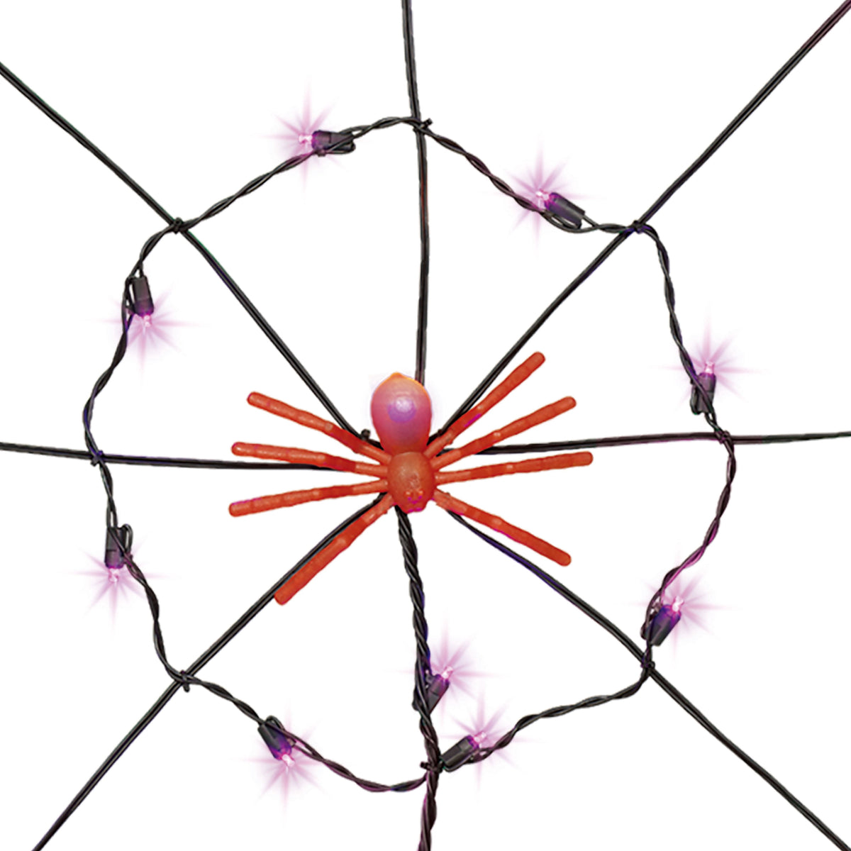 Indoor/Outdoor 50-Count LED Spider Web Lights, 5', Halloween by Way To Celebrate