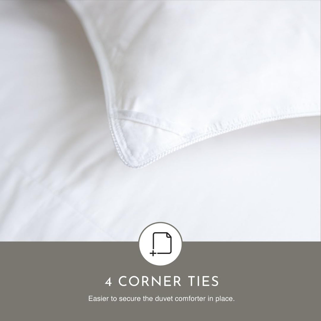 Highland Feather European White Duck Down Comforter, Full, Winter, 725 Fill Power - Tencel Organic Cotton Shell
