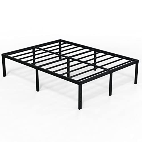 EMODA Queen 18 Inch Heavy Duty Metal Platform Bed Frame - No Box Spring Needed