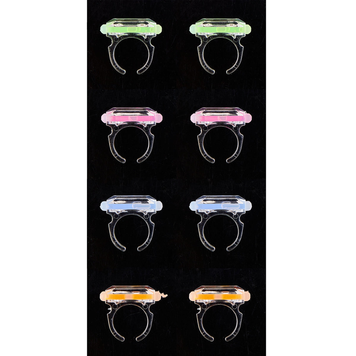 Multicolor Plastic Glow Ring Party Favors, 8 Pieces, by Way To Celebrate