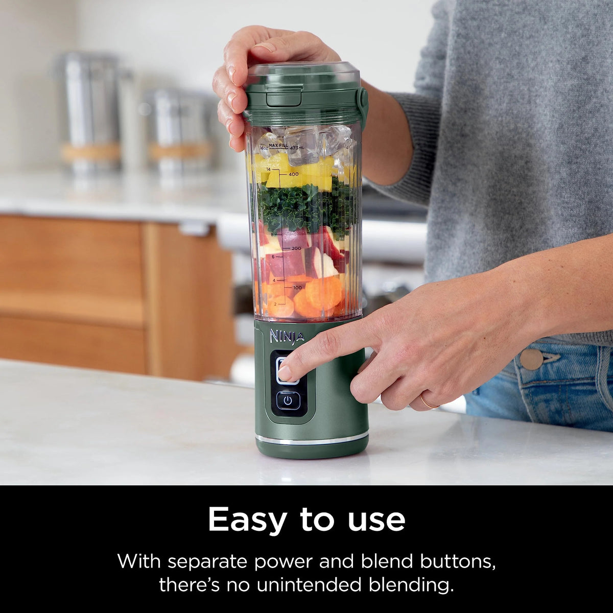Ninja Blast Portable Personal Blender, Cordless, 18 oz, Metallic Purple - BC151PL