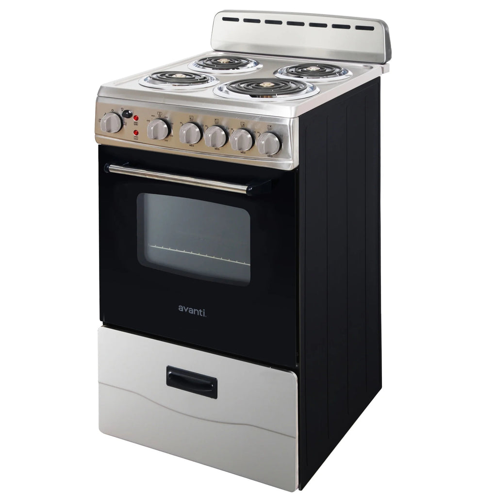 Avanti 20 Inch Freestanding Electric Range Oven, 2.1 Cu. Ft., Stainless Steel - ERU200P3S