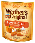 Werther's Original Limited Edition Fall Harvest Pumpkin Spice Soft Caramels, 8.57 oz Bag