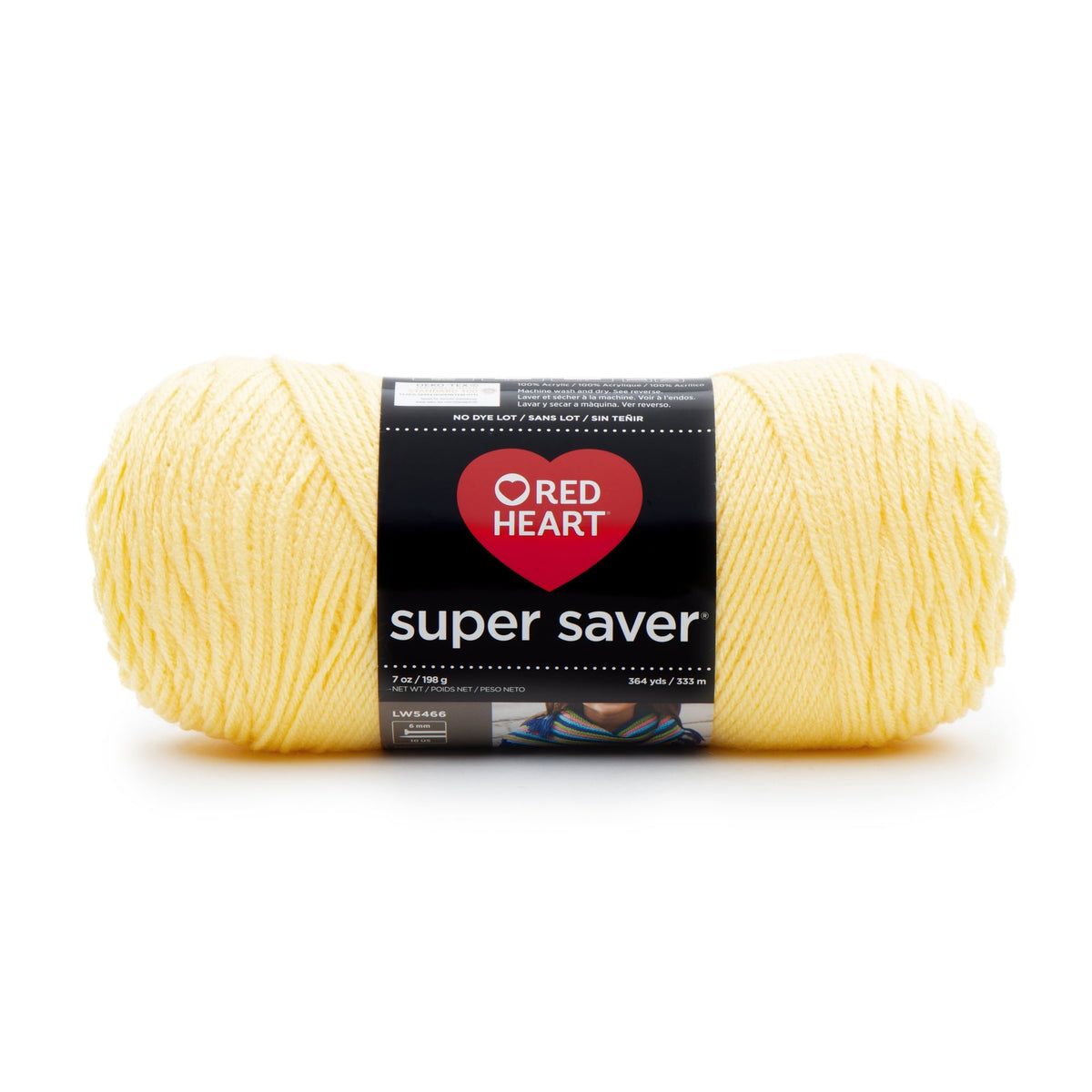 Red Heart Super Saver 4 Medium Acrylic Yarn Black 7oz 198g 364 Yards