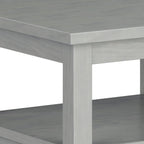 Solid Wood Rectangle End Table With Drawer And Shelf, 18.1in D x 20in W x 19.5in H - Norfolk