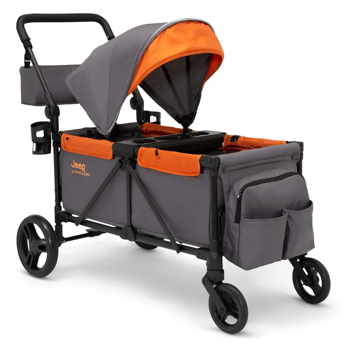 Jeep Sport All-Terrain Stroller Wagon With Canopy And Parent Organizer