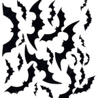 Bats Wall Decorations, Black, 68 Pieces, Halloween by Way To Celebrate